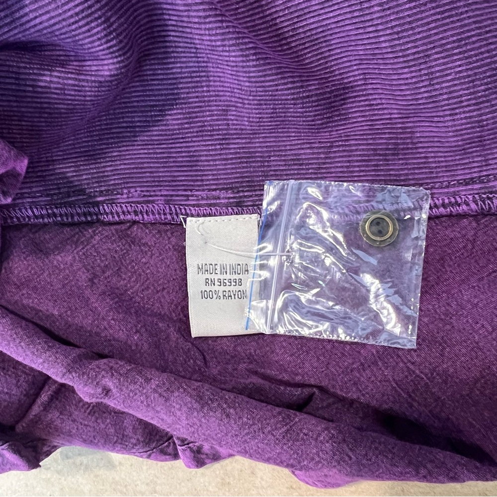 Signals NEW Purple Embroidered Women’s boho Tunic - Picture 4 of 8